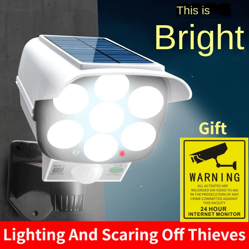 Luce solare esterna Sensore di - Home Security Flood Lights recensione e prezzo
